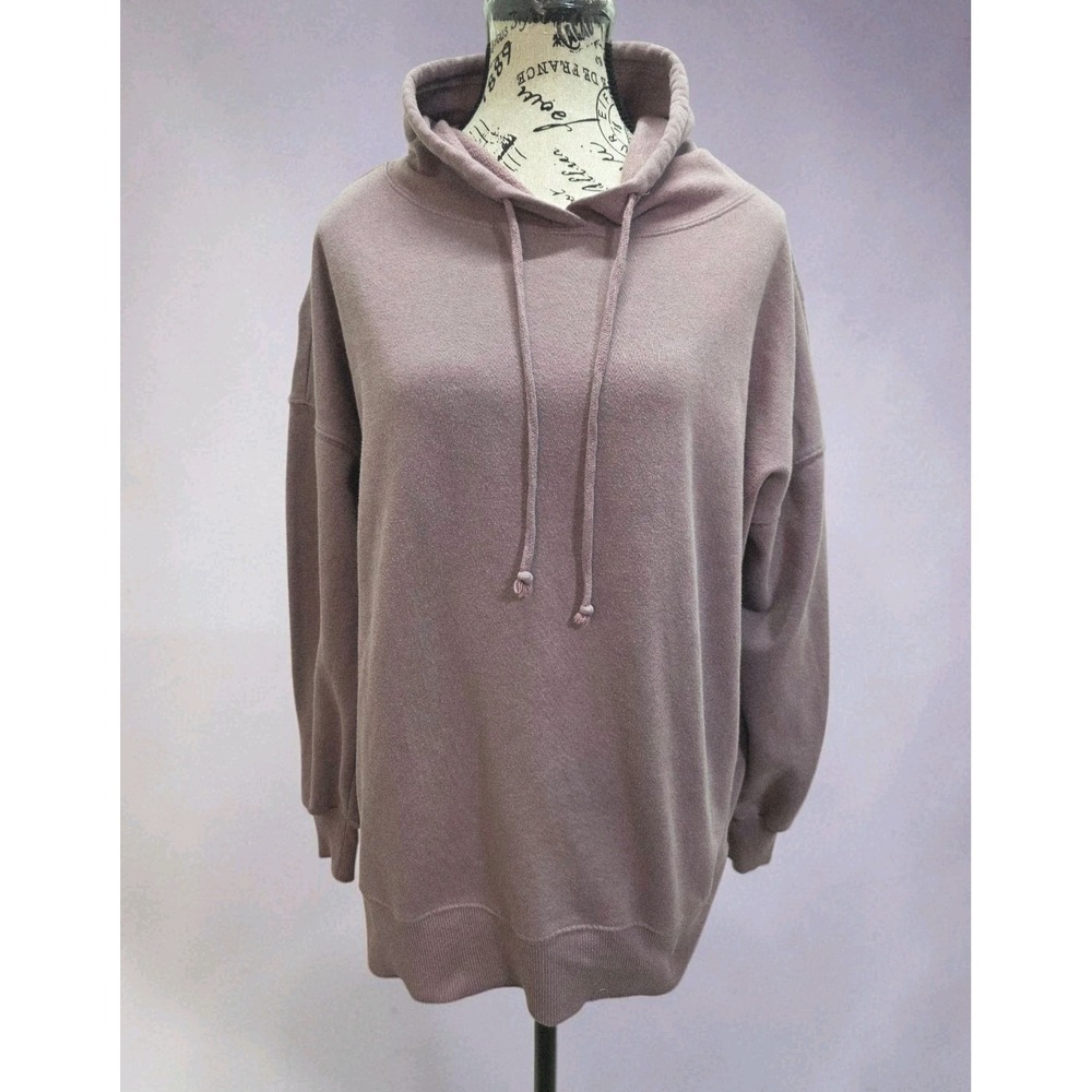 SO Lounge Life Oversized Pullover Hoodie Size L Dusty Rose Mauve Cozy Athleisure